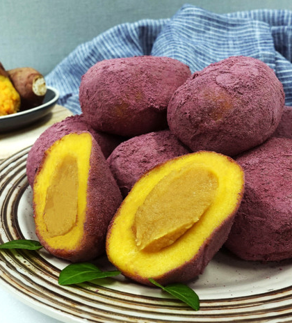 시루원 굳지않는 군고구마 떡 70g 12개입 Roasted Sweet Potato Mochi