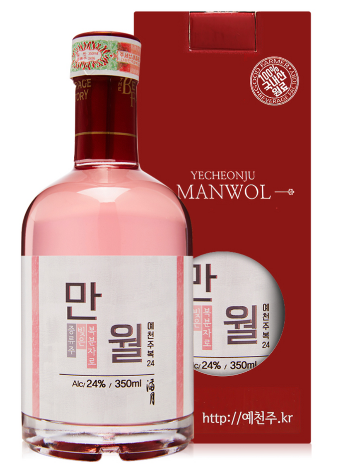 [술마켓] 착한농부 만월 예천주 복 24도 (350ml) 복분자 증류주